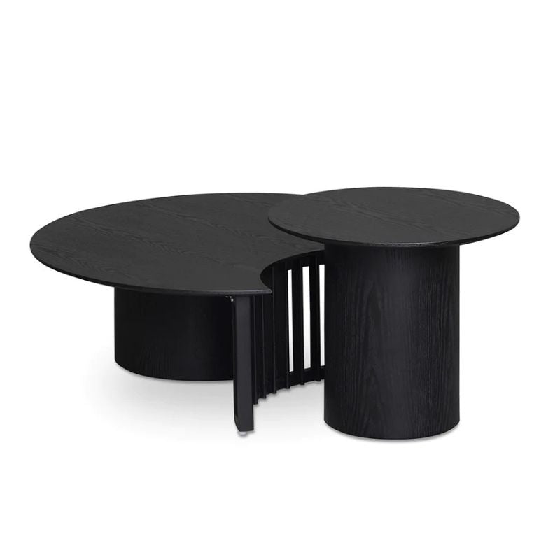 Silverleaf Wooden Table Set Black Angle