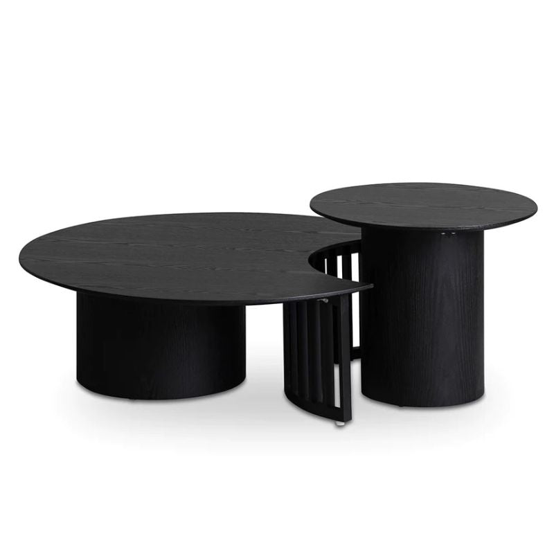 Silverleaf Wooden Table Set Black Front