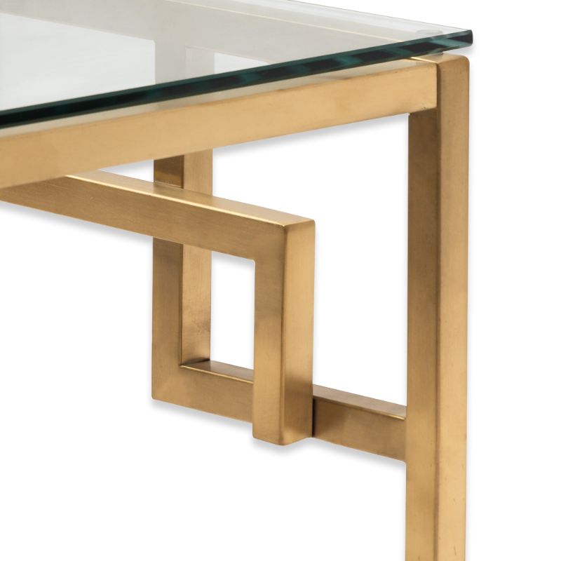 Somerset 12M Glass Coffee Table Golden Frame