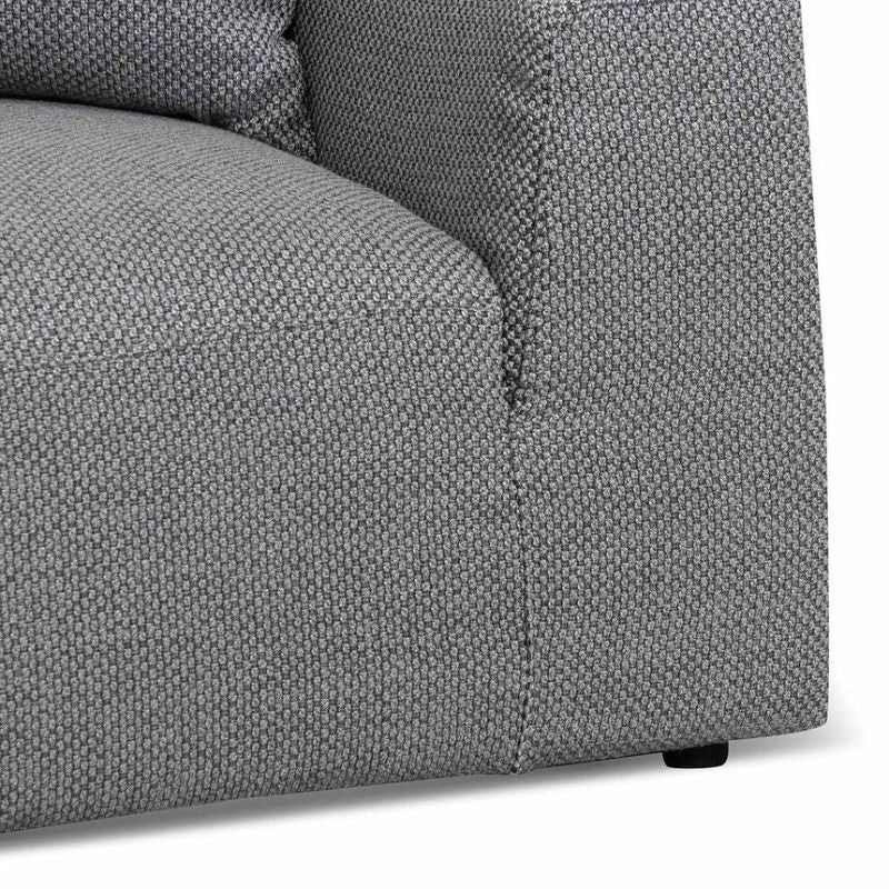 Stoneview 3 Seater Left Chaise Sofa Noble Grey Legs View