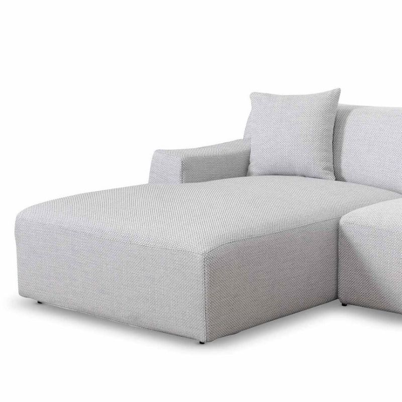 Stoneview 3 Seater Left Chaise Sofa Passive Grey Chaise View