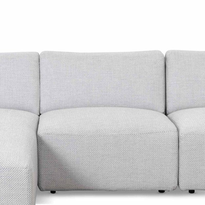 Stoneview 3 Seater Left Chaise Sofa Passive Grey Middle View