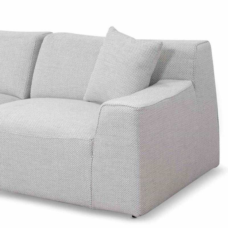 Stoneview 3 Seater Left Chaise Sofa Passive Grey Side Corner View