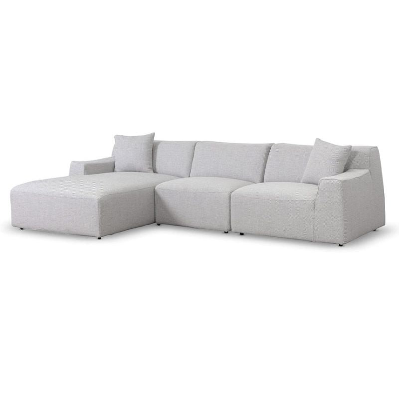 Stoneview 3 Seater Left Chaise Sofa Passive Grey