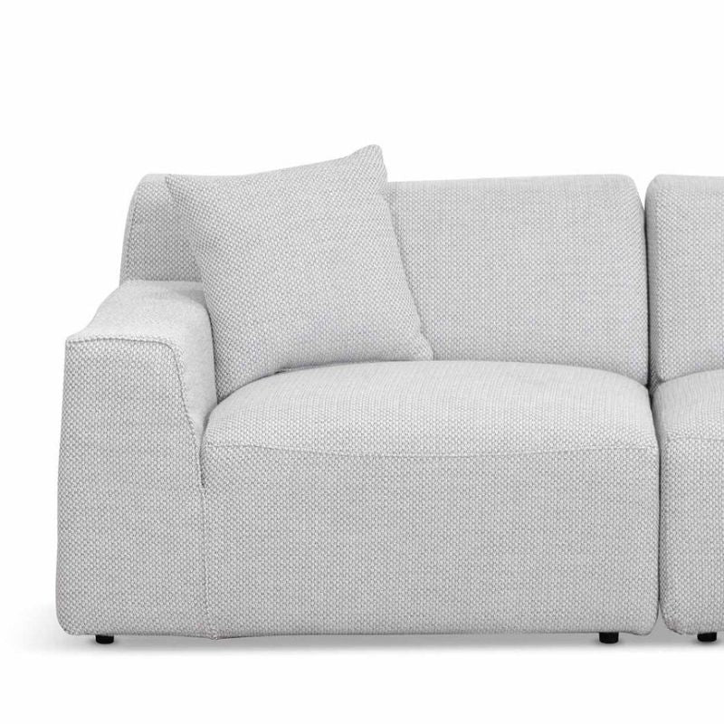 Stoneview 3 Seater Right Chaise Sofa Passive Grey Left Side View