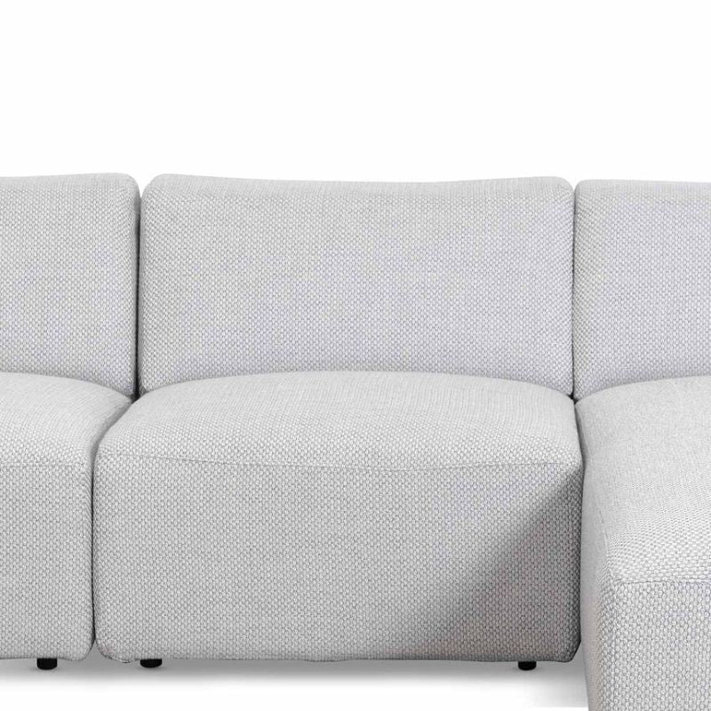 Stoneview 3 Seater Right Chaise Sofa Passive Grey Middle View