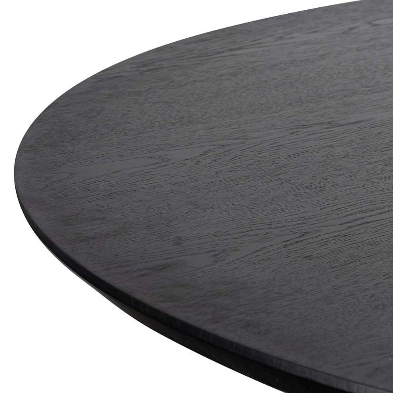 Summerset 150CM Wooden Round Dining Table Black Top Finishing