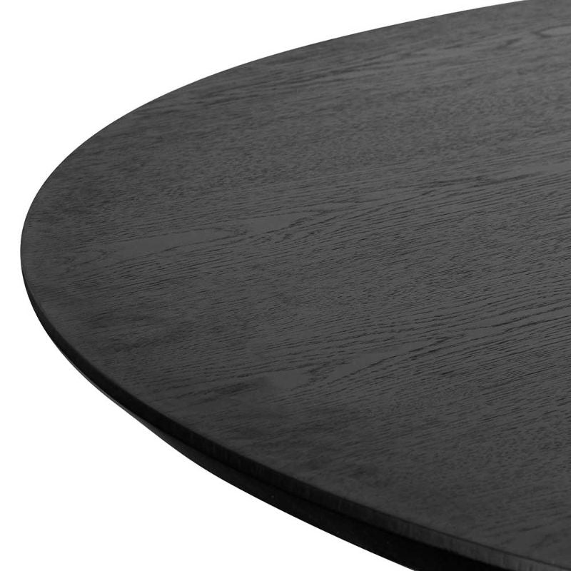 Summerset 150CM Wooden Round Dining Table Black Top