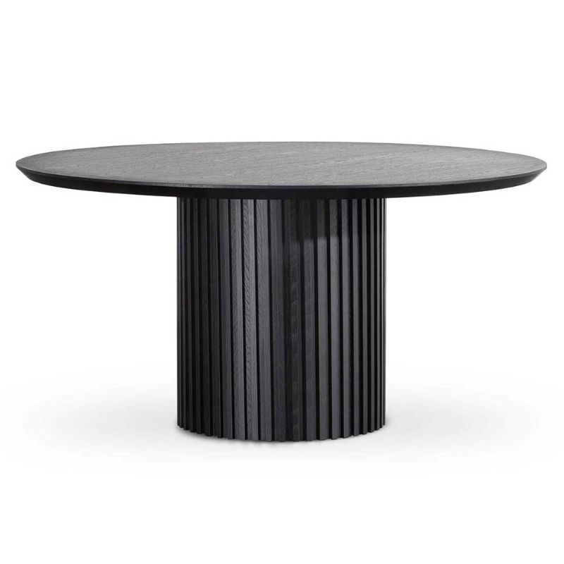 Summerset 150CM Wooden Round Dining Table Black