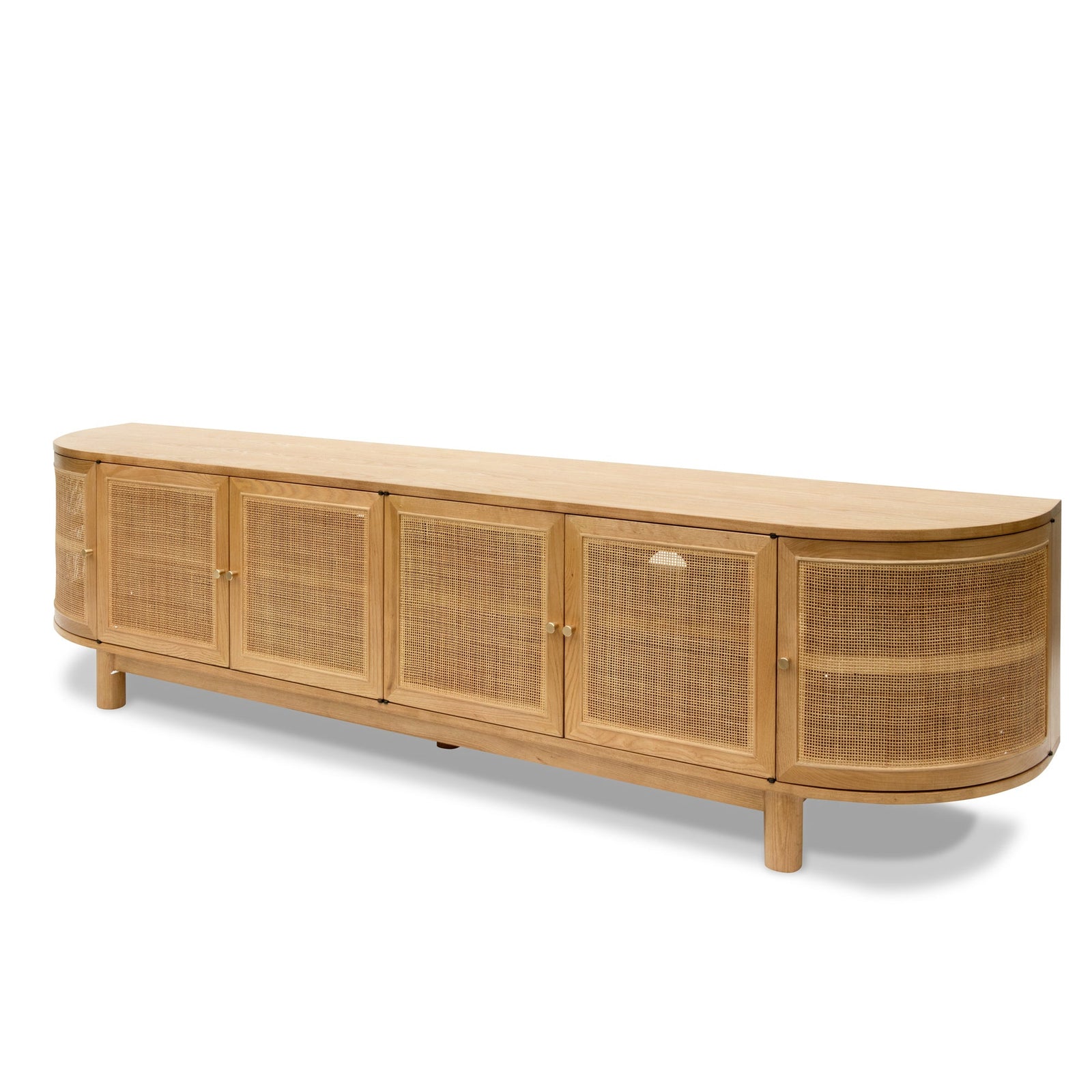 Shanmore 220cm Rattan TV Entertainment Unit