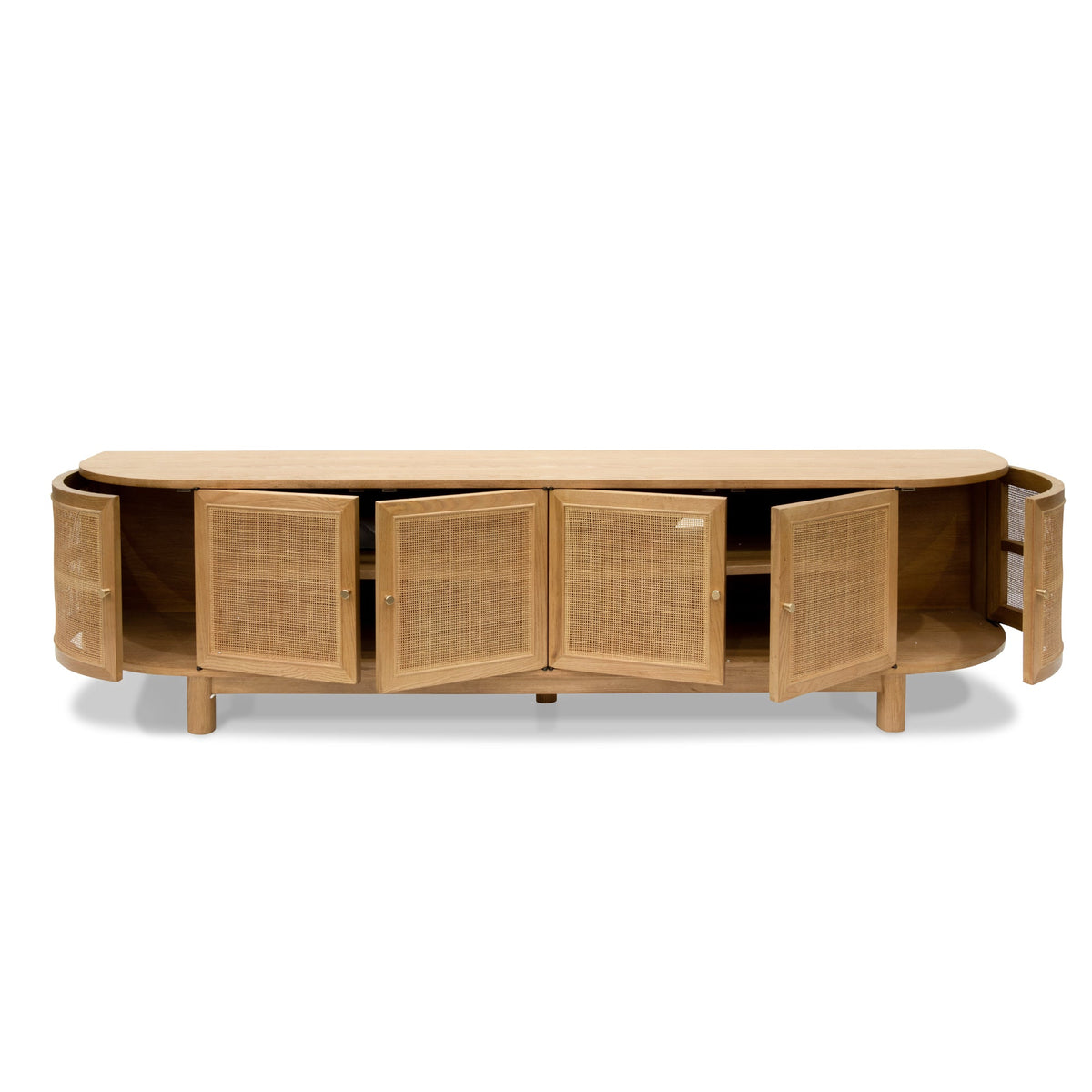 Shanmore 220cm Rattan TV Entertainment Unit