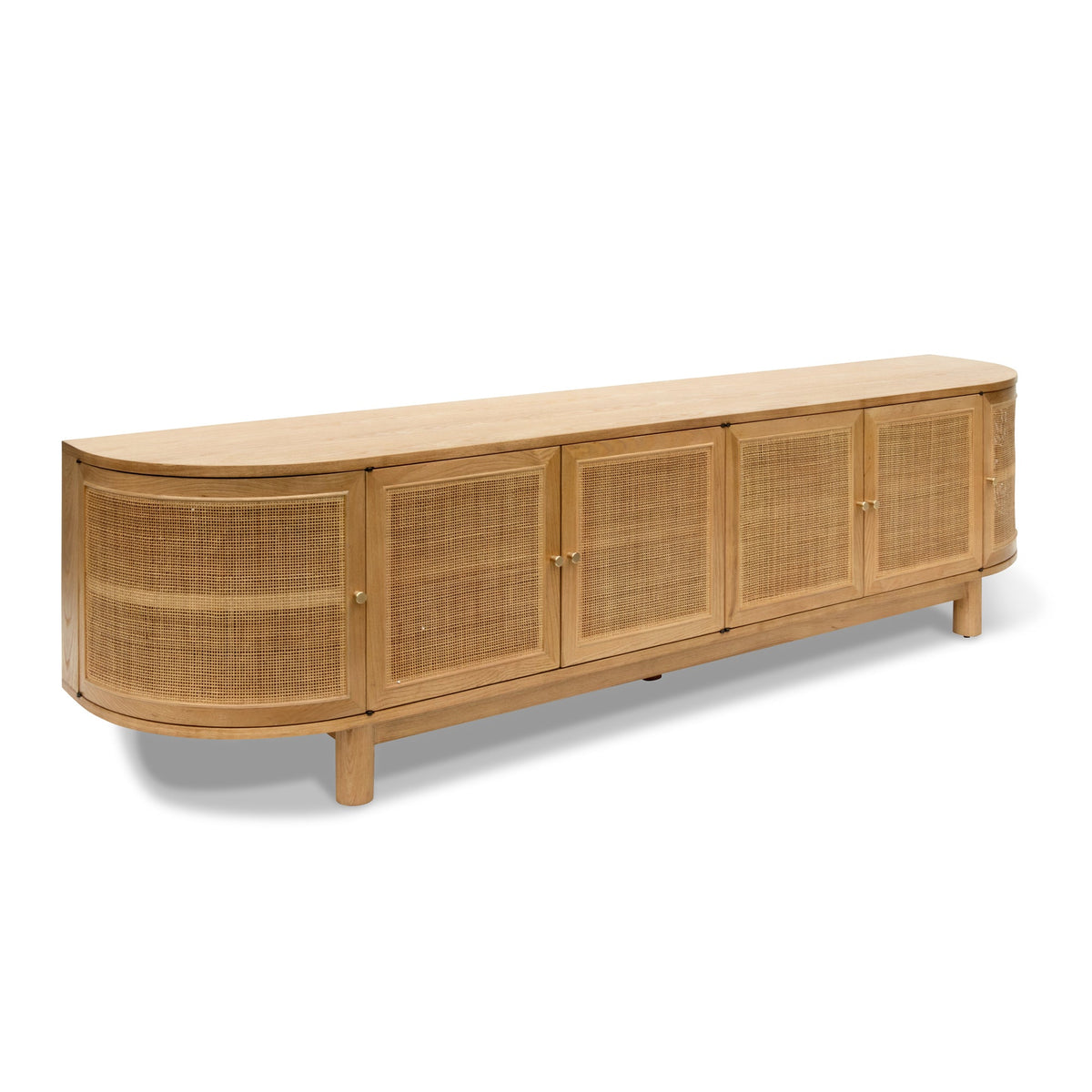 Shanmore 220cm Rattan TV Entertainment Unit