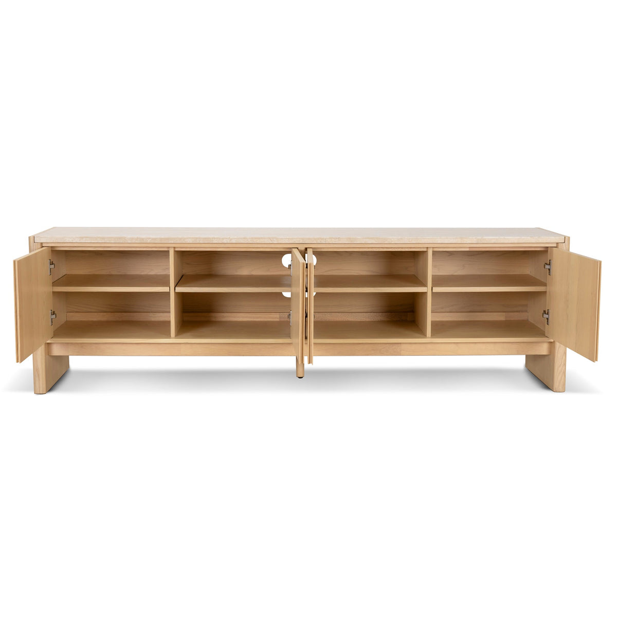 Westleigh 210cm Travertine TV Unit