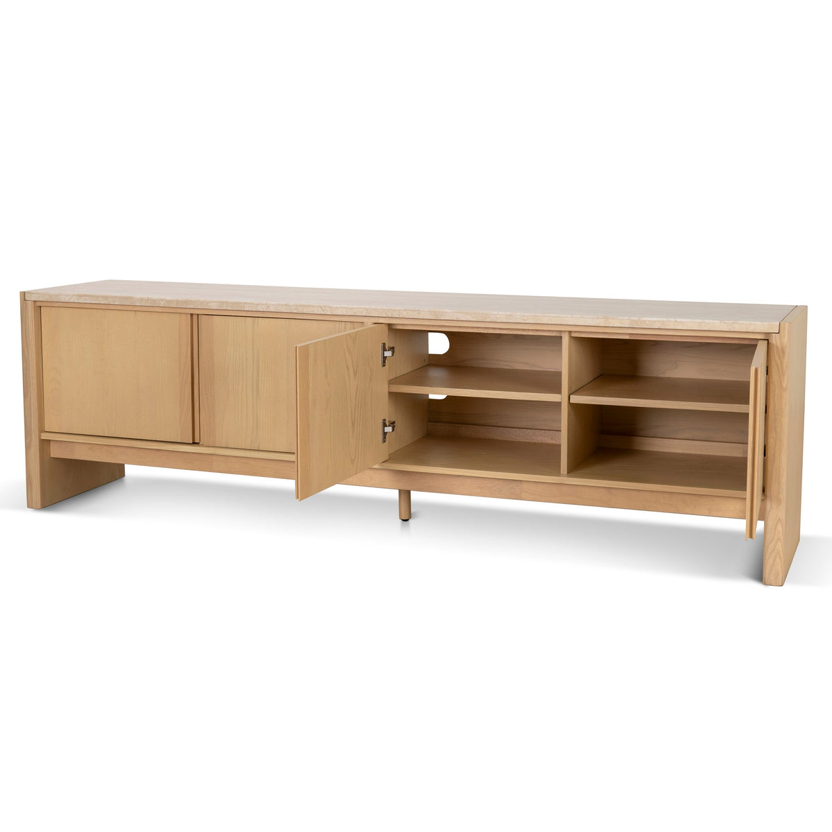 Westleigh 210cm Travertine TV Unit