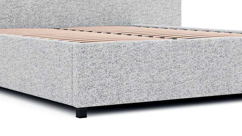 Timberland King Bed Frame Pepper Boucle Angle View