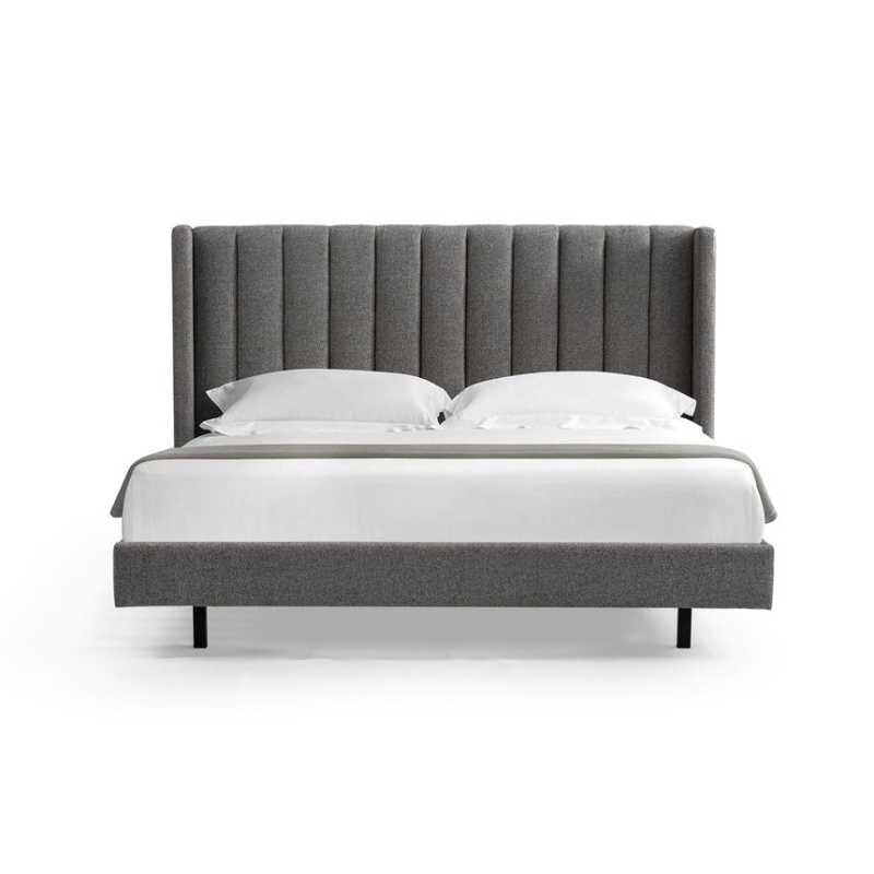 Twinridge King Bed Frame Spec Charcoal Front