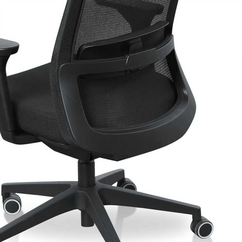 Viewcrest Mesh Office Chair Full Black Back View
