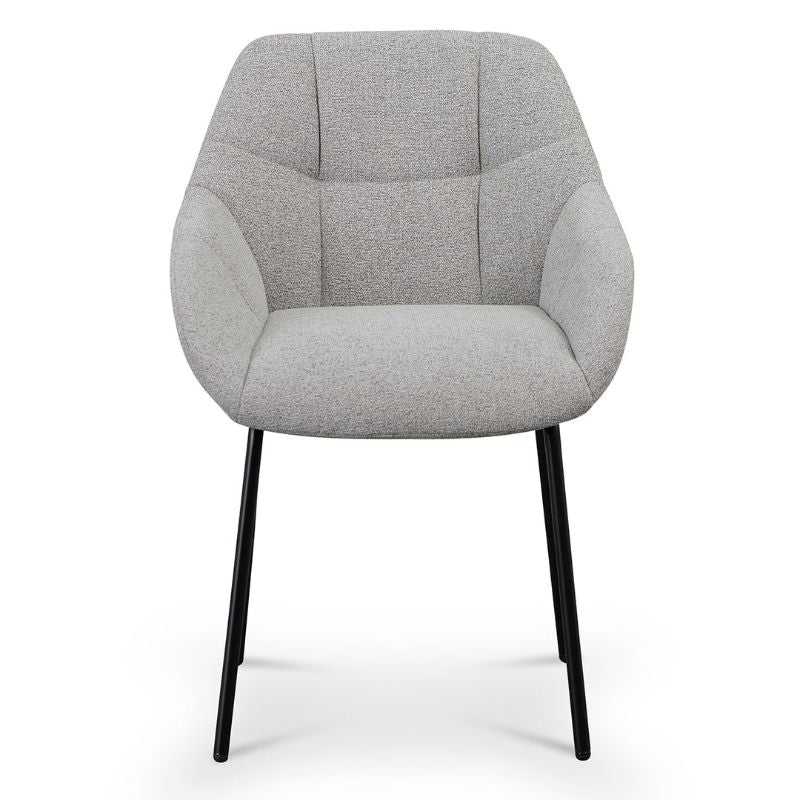 Wakefield Fabric Dining Chair Spec Grey Set Of 2 Front