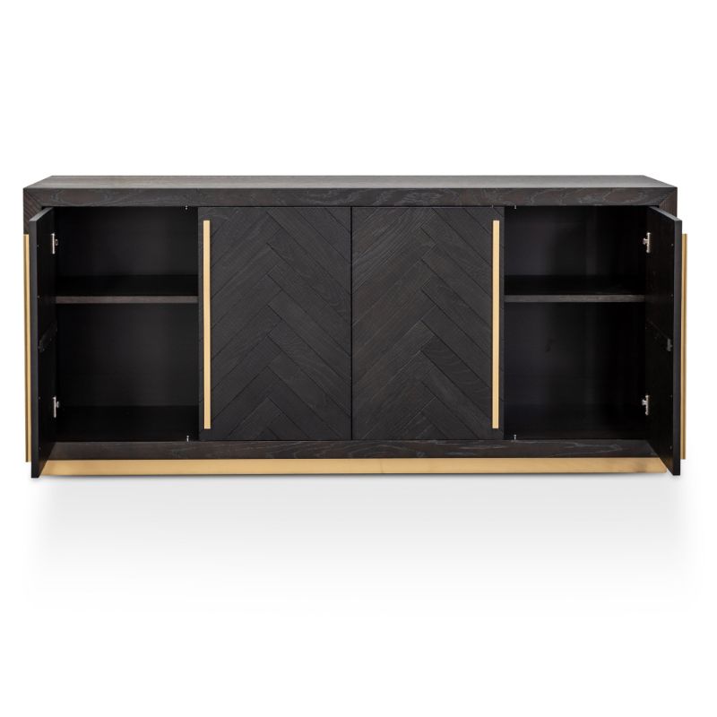 Elevate Your Home Decor: The Timeless Appeal of Black and Brass Sideboards