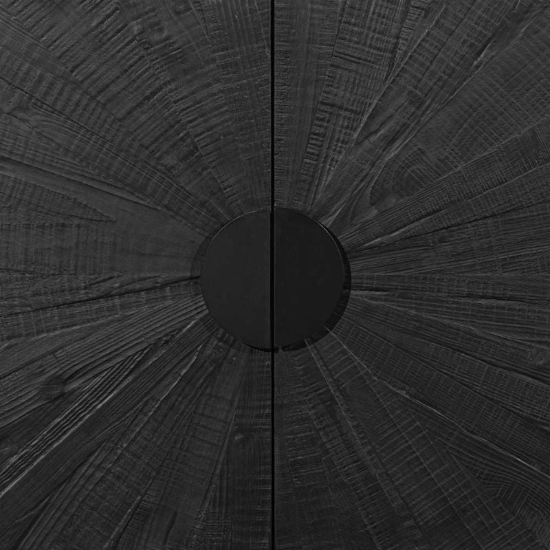 Winchester 180CM Wooden Buffet Unit Black Handle View