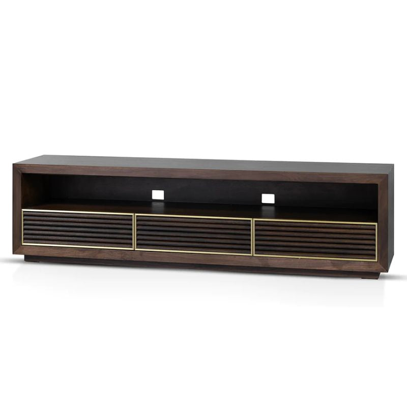 Winterwood 200CM Tv Entertainment Unit Walnut Angle