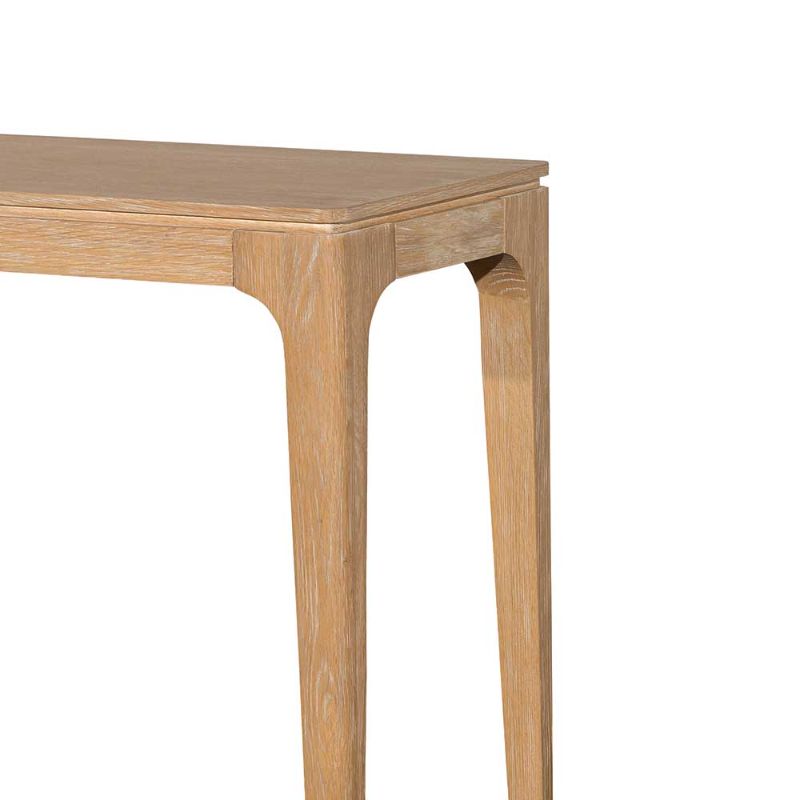 Woodmere 140CM Oak Console Table Natural Right Side View