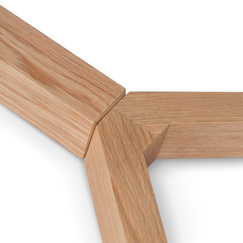 Yewridge 295CM Wooden Dining Table Natural Legs View