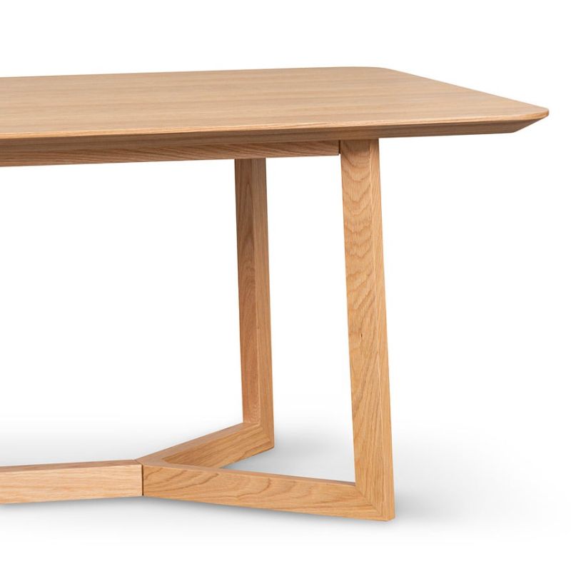 Yewridge 295CM Wooden Dining Table Natural Right Side View