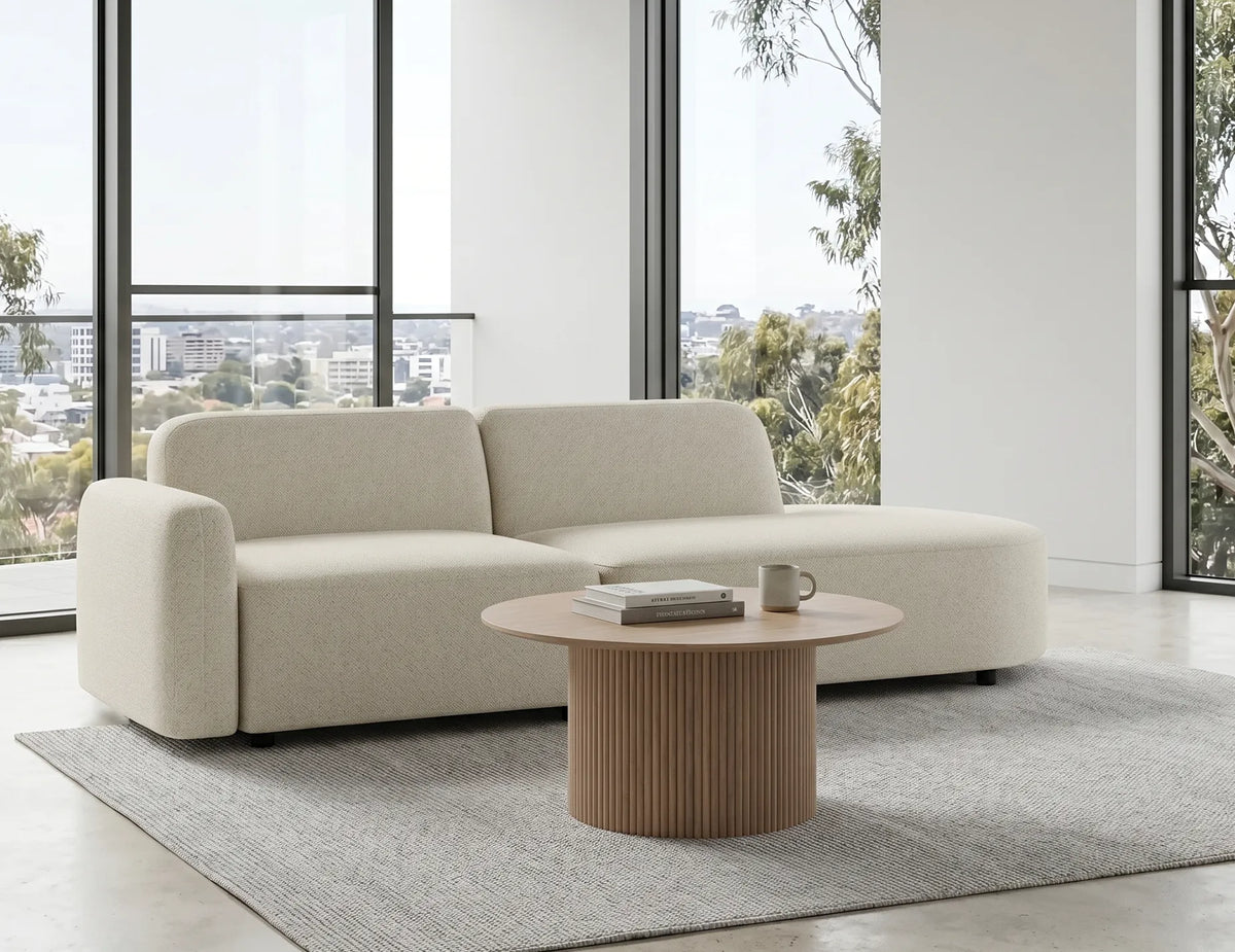 Atticus 240 x 87cm Curved Modular Sofa