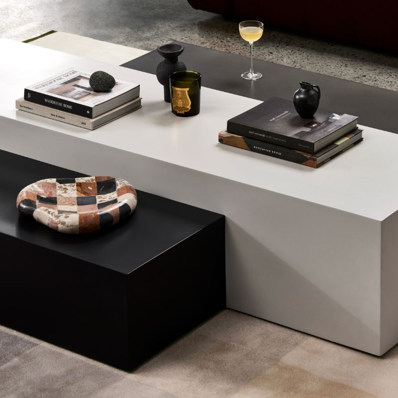 Bloc L2 Concrete Coffee Table in Living Space