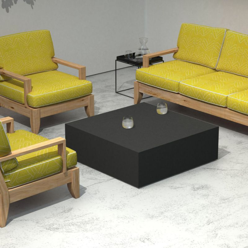 Bloc L4 Concrete Coffee Table With Sofa