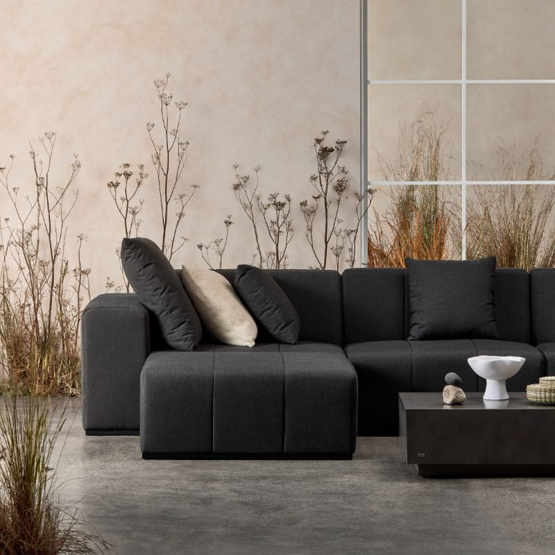 Bloc L6 Concrete Coffee Table With Sofa Cushion