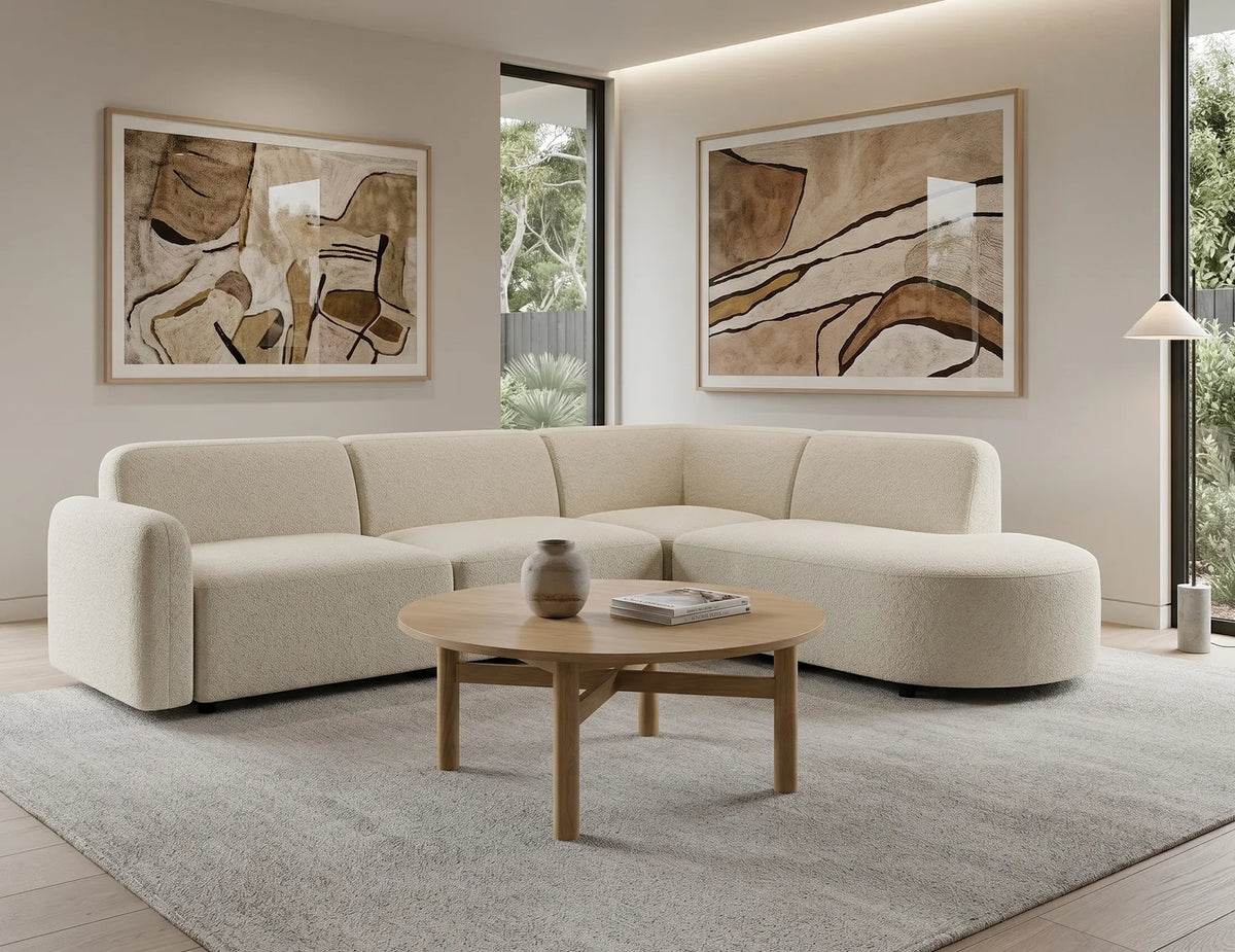 Atticus 268 x 168cm Curved Modular Sofa