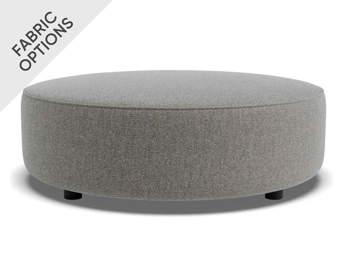 Lune 90cm Round Ottoman (High)