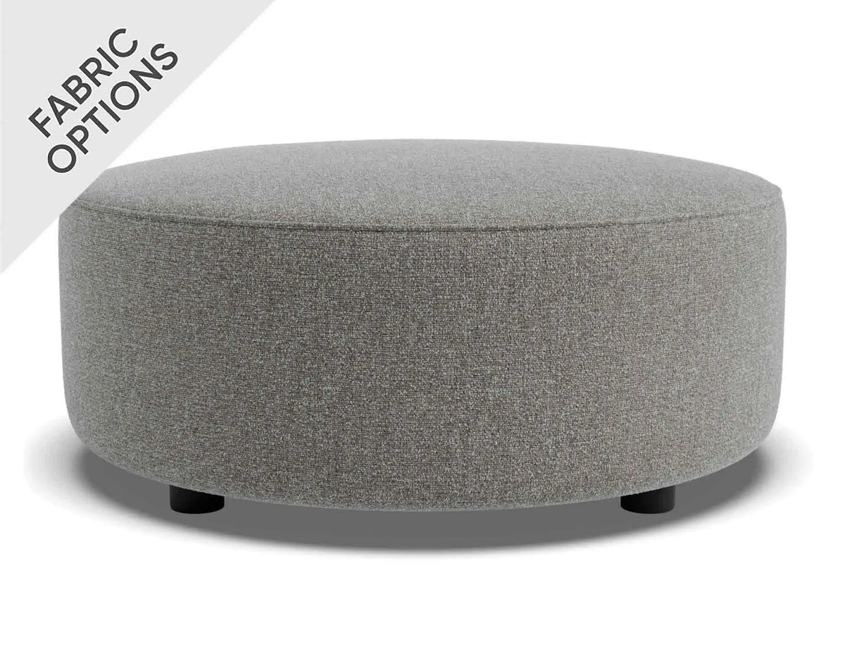 Lune 70cm Round Ottoman (High)