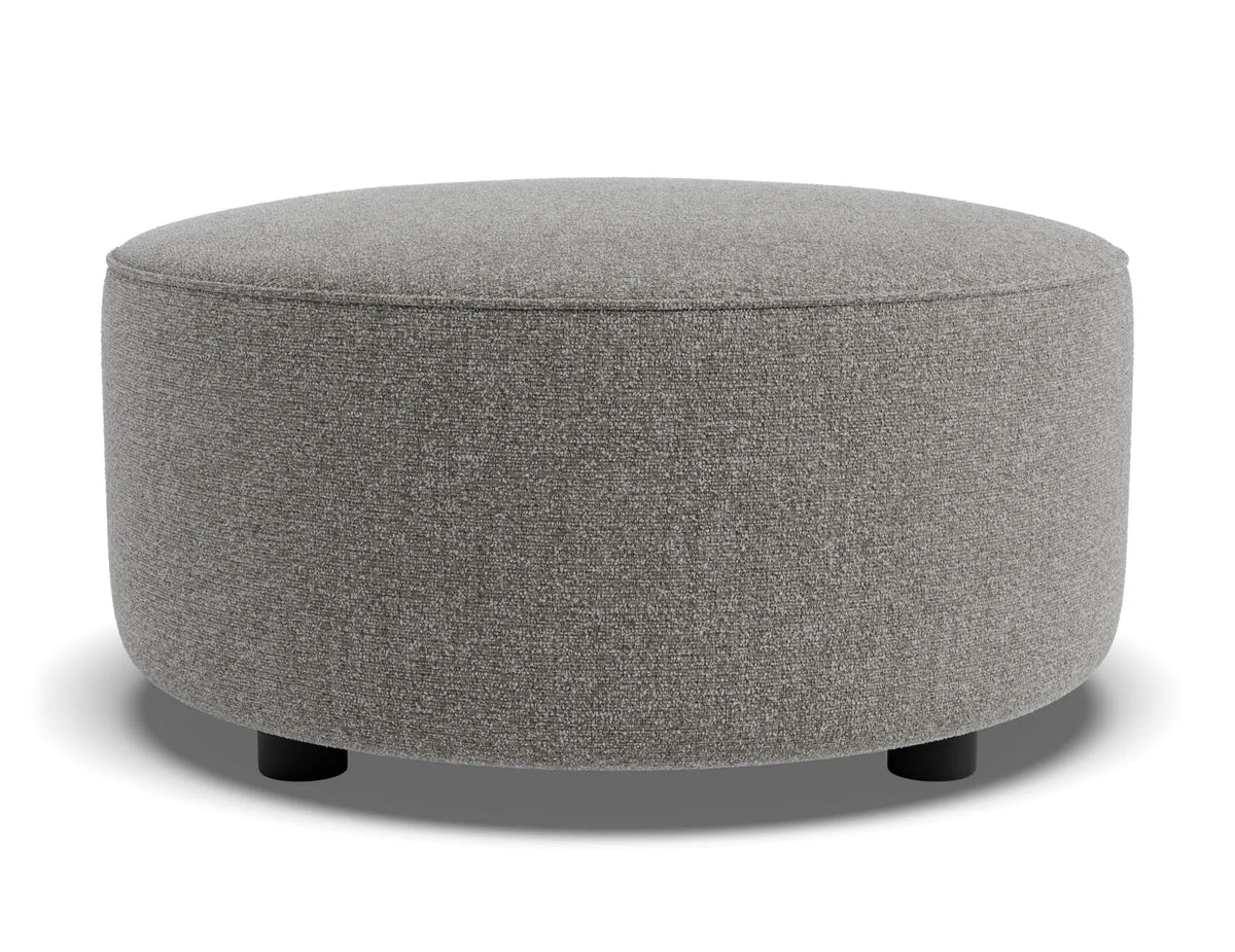 Lune 60cm Round Ottoman (Low)