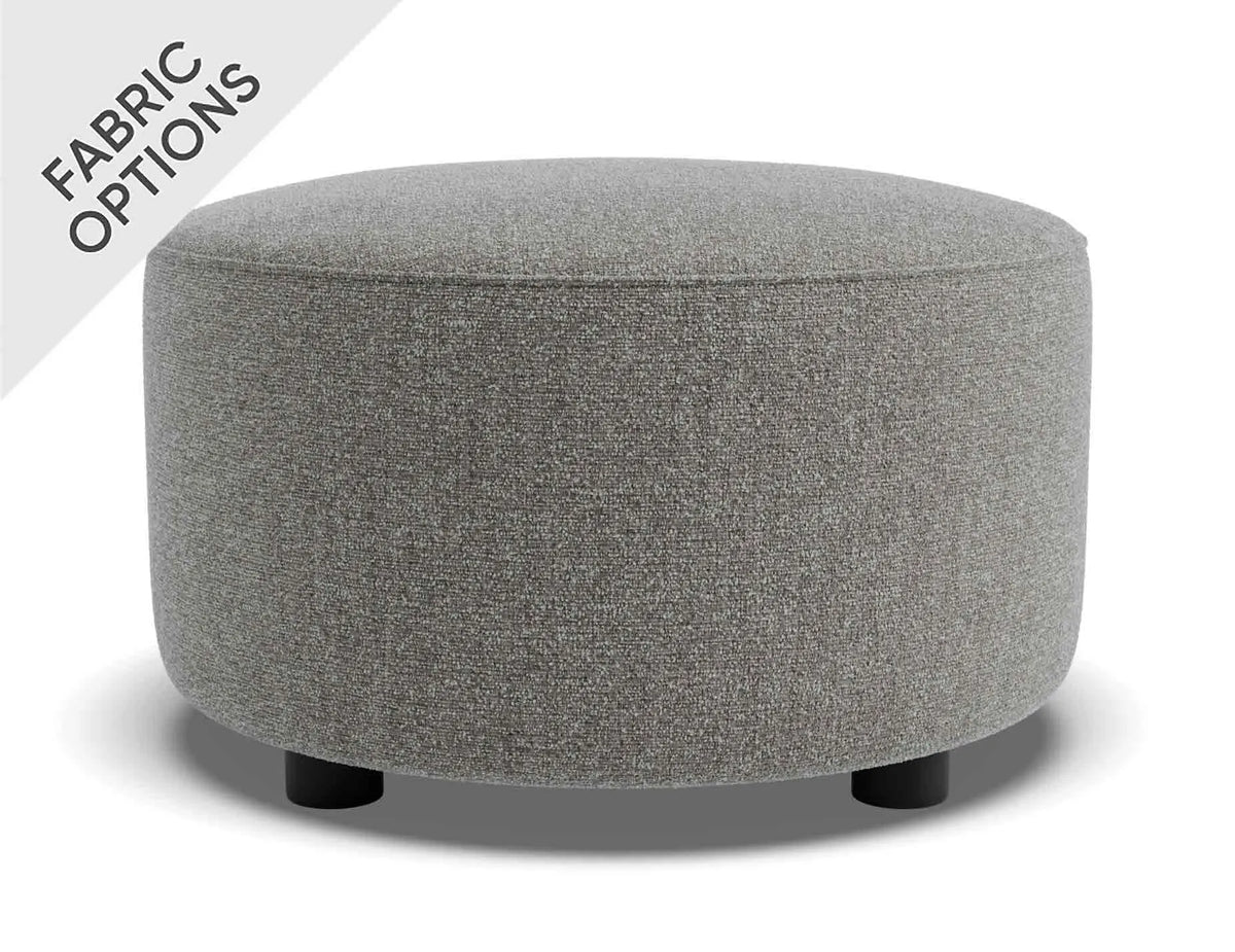 Lune 50cm Round Ottoman (Low)