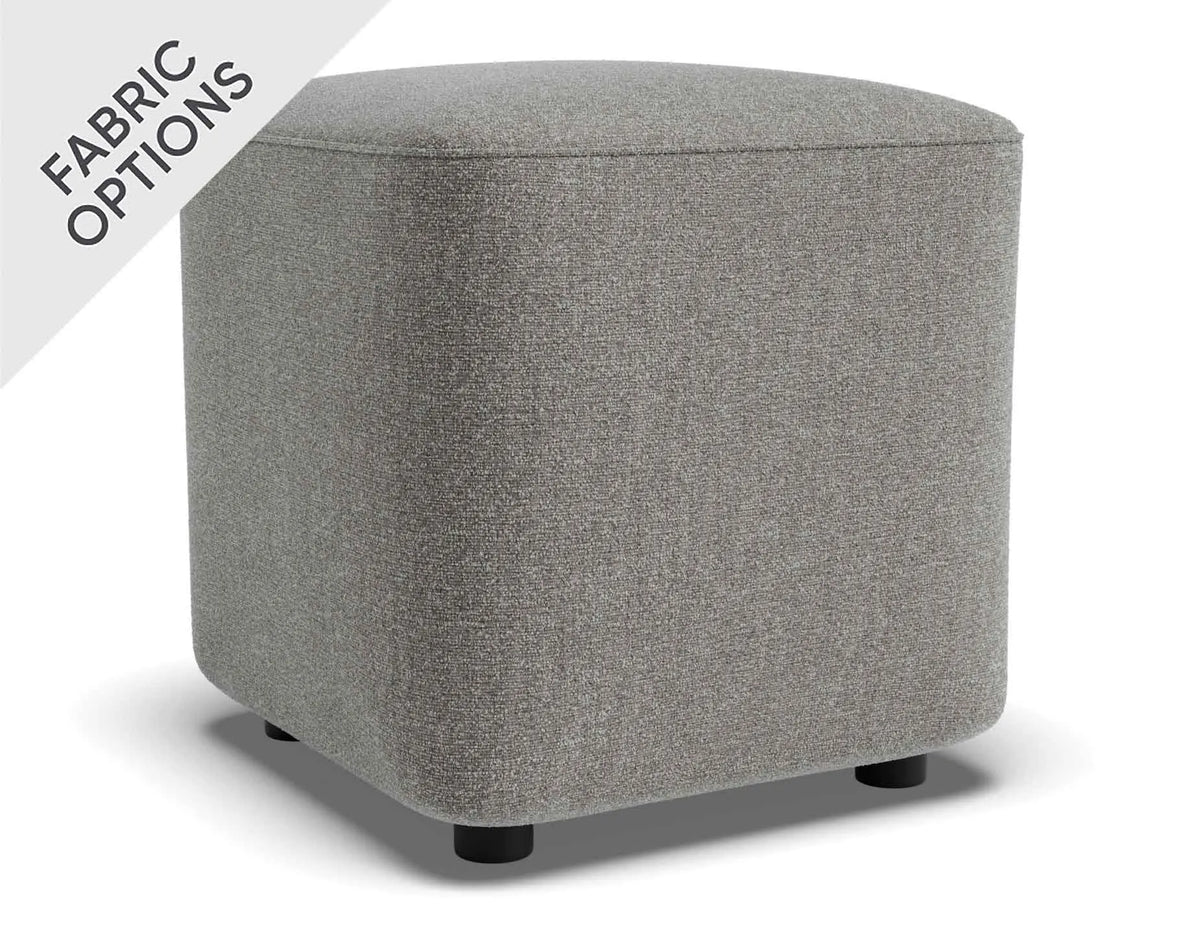 Lune 45cm Square Drum Ottoman