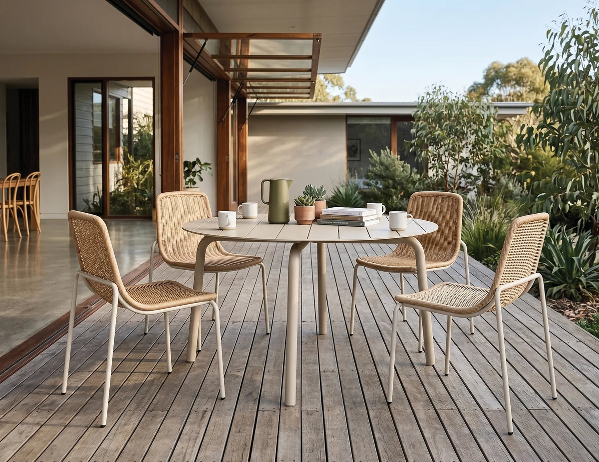 Roku 120cm Outdoor Round Dining Table