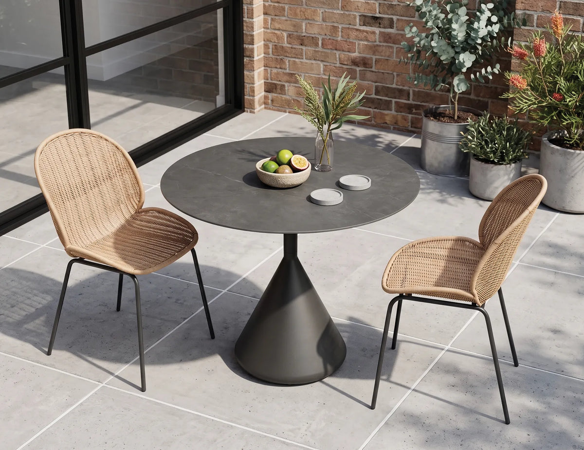 Kora 90cm Outdoor Round Cafe Table
