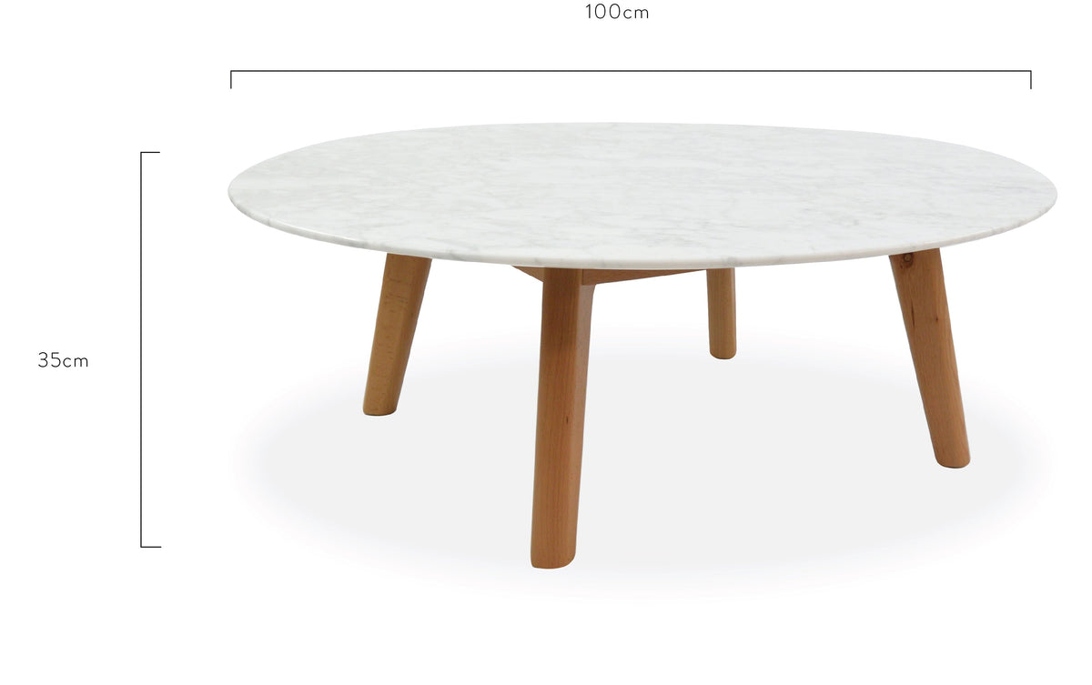 Swanview 100cm Round Coffee Table