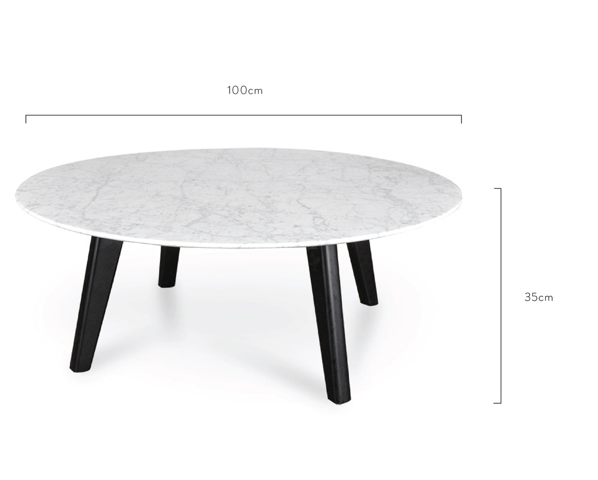 Meadowdale 100cm Marble Coffee Table