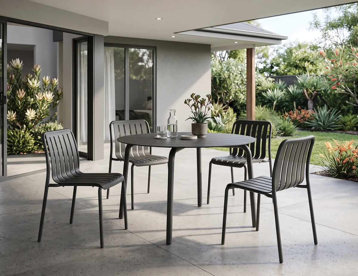 Roku 120cm Outdoor Round Dining Table