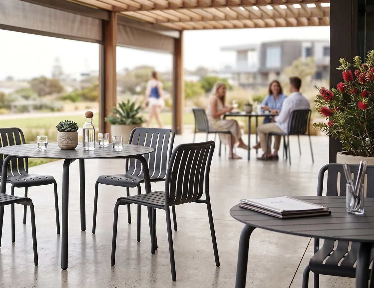 Roku 120cm Outdoor Round Dining Table
