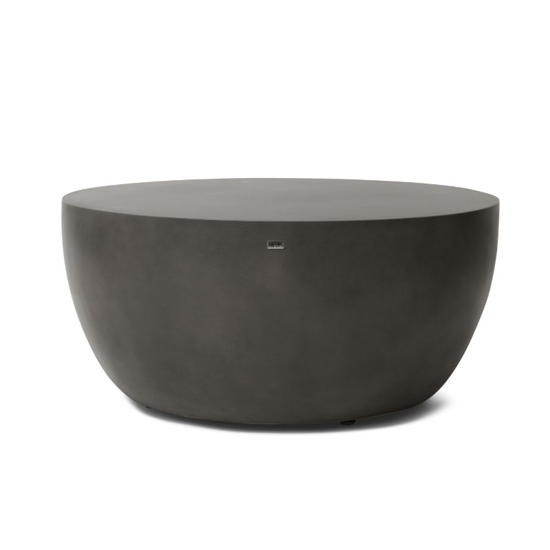 Circ L2 Concrete Coffee Table With Sofa Natural