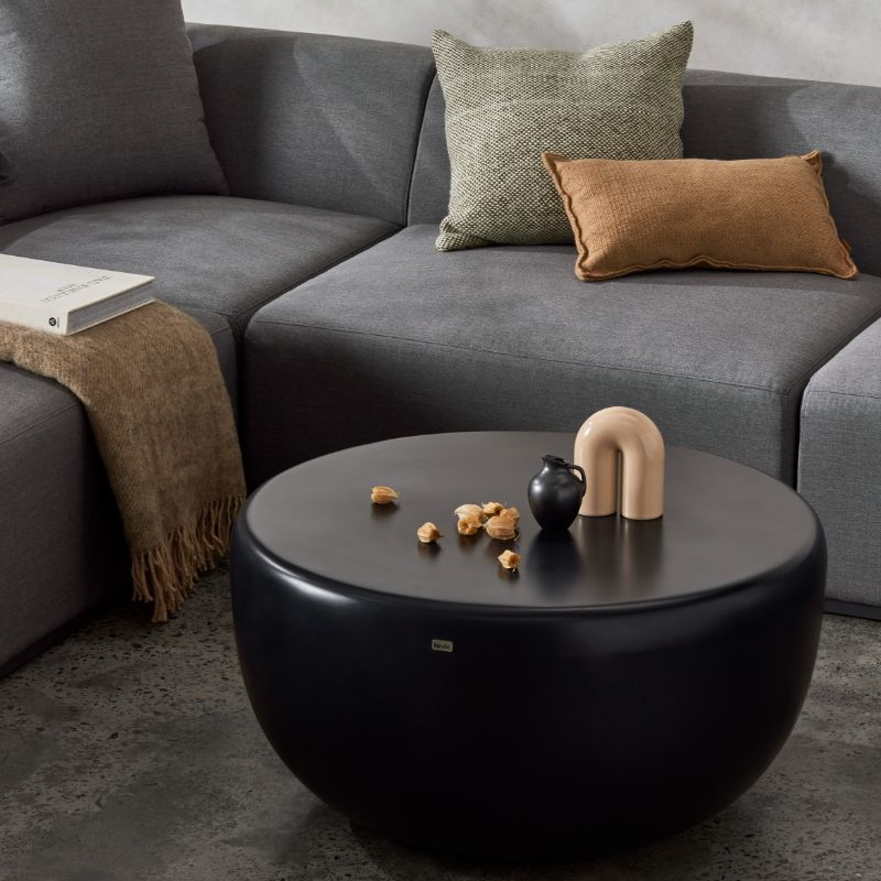 Circ M1 Concrete Coffee Table With Sofa Cushion