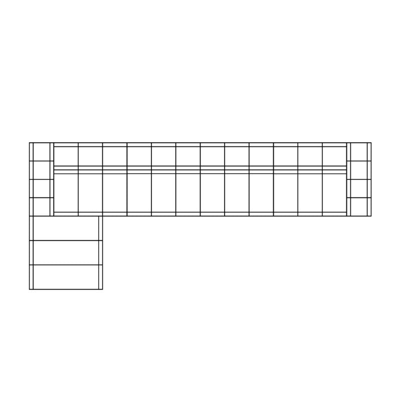 Connect Modular 5 Sofa Chaise Outdoor Living Essentials