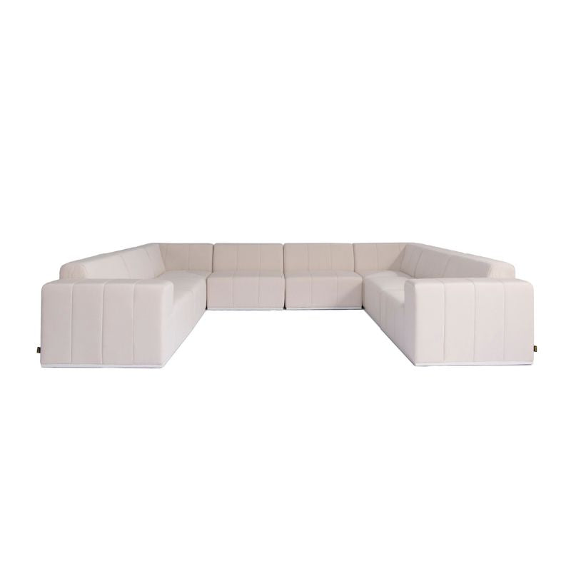 Connect Modular 8 U-Sofa Sectional Canvas Front