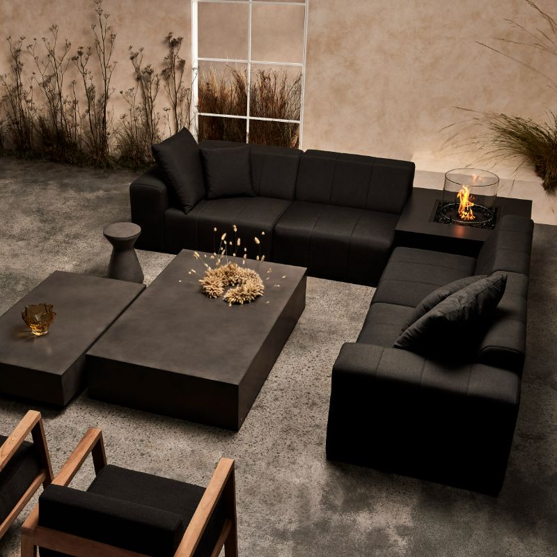 Connect S37 Modular Sofas Single Full Set With Coffee Table Cushion