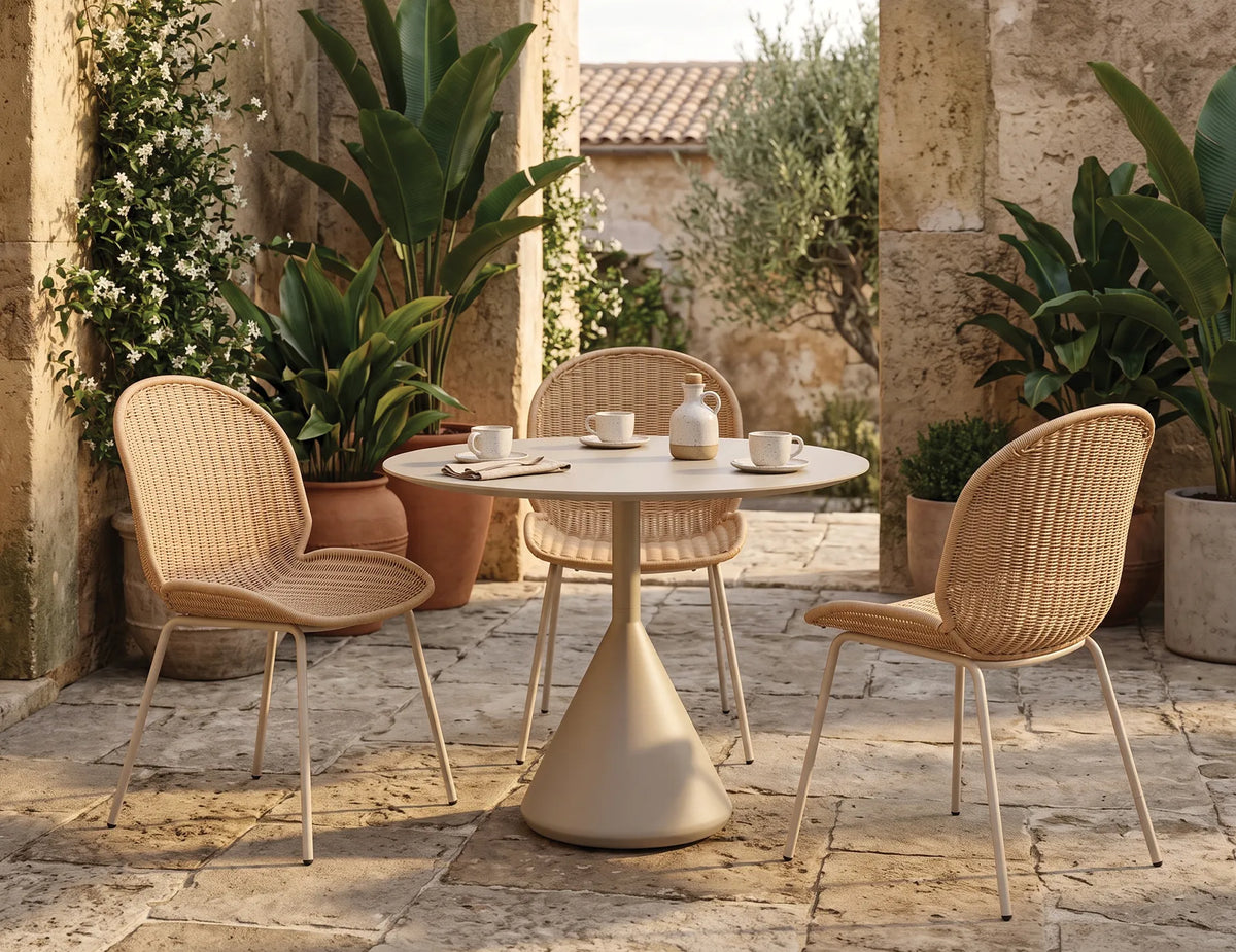 Kora 90cm Outdoor Round Cafe Table